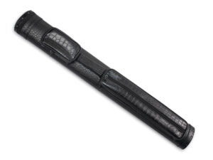 Crocodile Embossed Black Pool Cue Case 