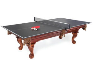 Table tennis conversion top on pool table