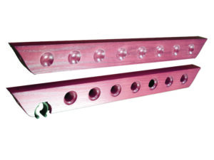 Two-piece Wooden wall rack Mahogany