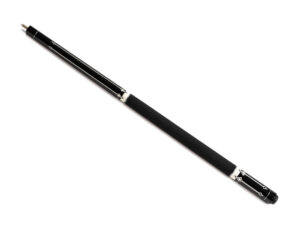 Black cue with ivory inlay