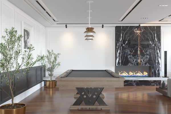 Vienna_Render Vienna Render billiard table in living room